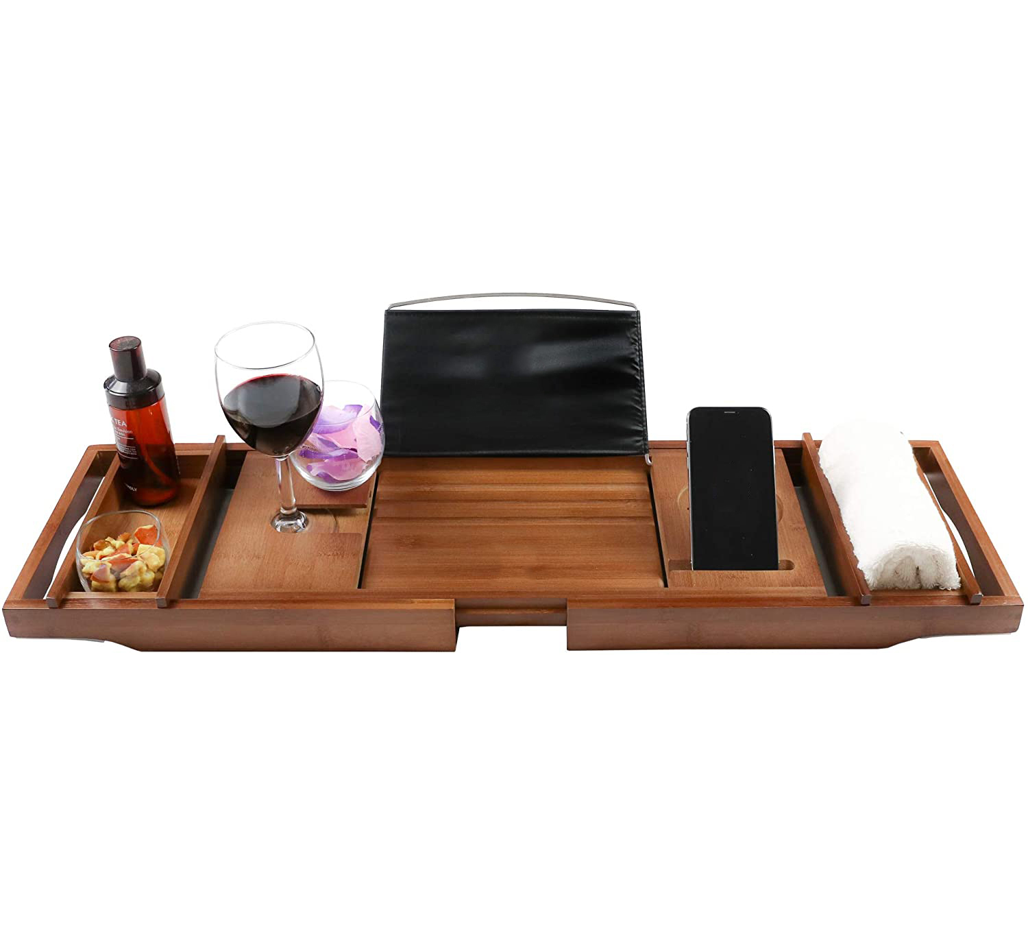 Бамбуковая Ванна Caddy Tray для домашнего спа-процедур