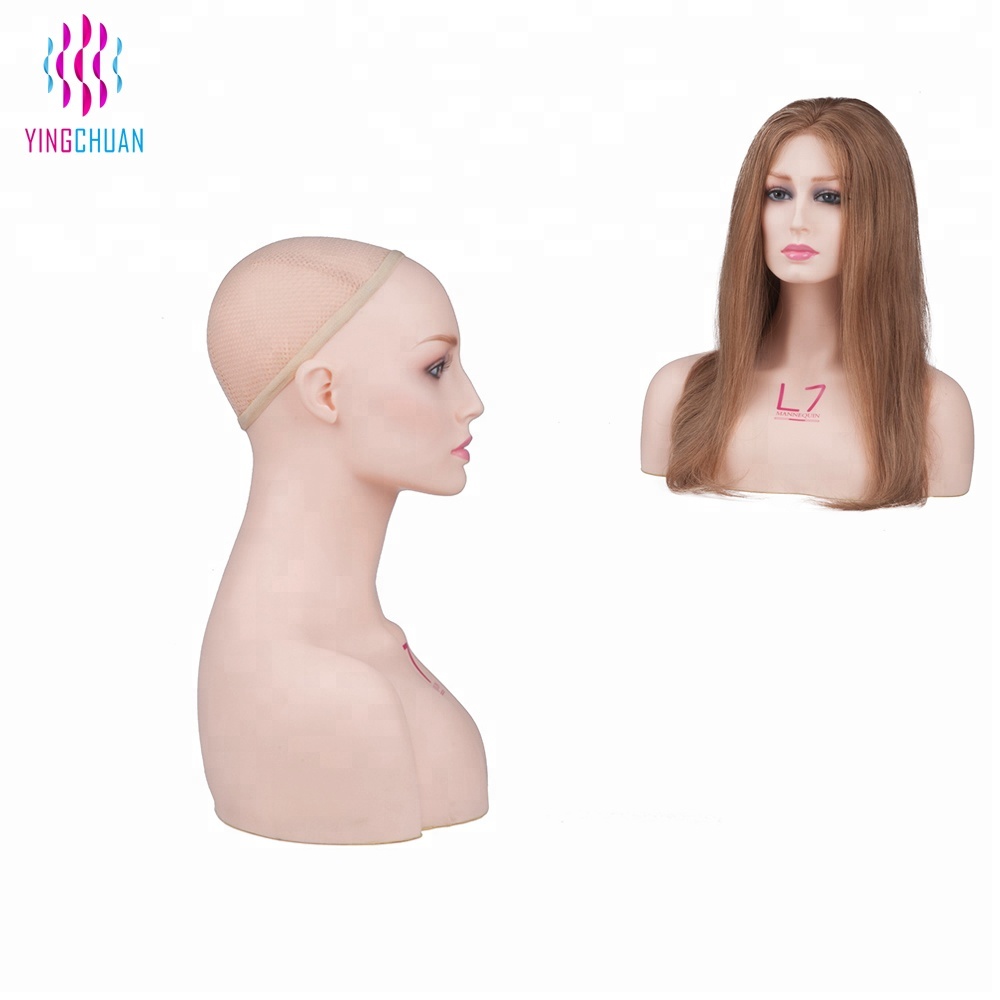Female wigs display head mannequin