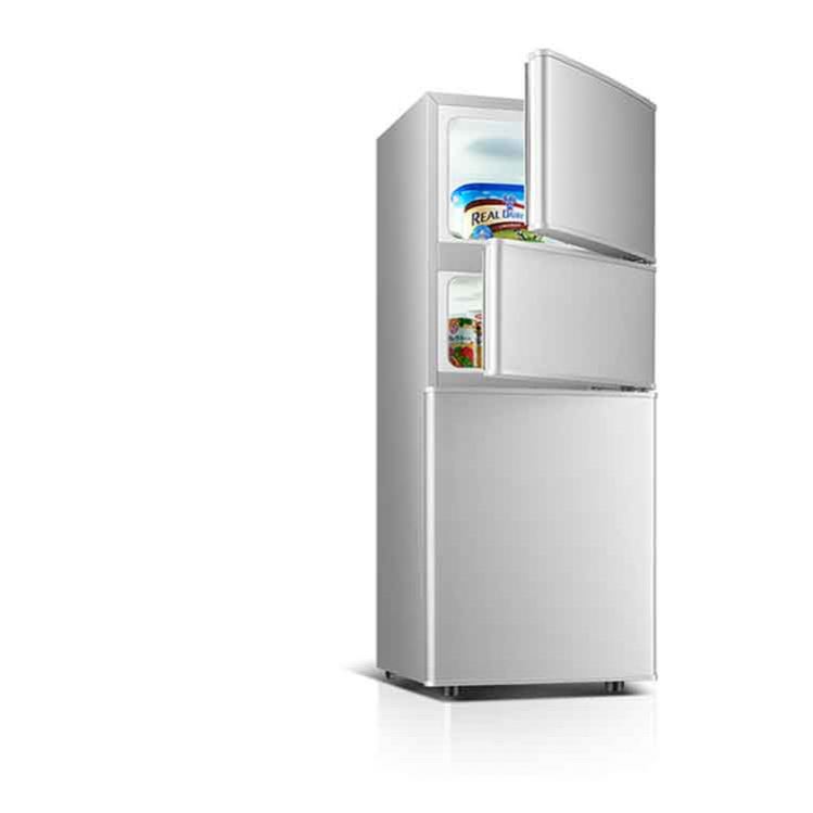 High Quality Portable Three Door Stainless Steel Upright Chiller Supermarket Display Refrigerator