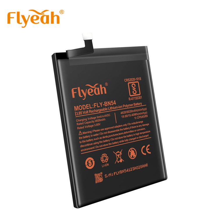 Wholesale full capacity li-ion original battery for Xiaomi BN54 Redmi Note 9 5000mah
