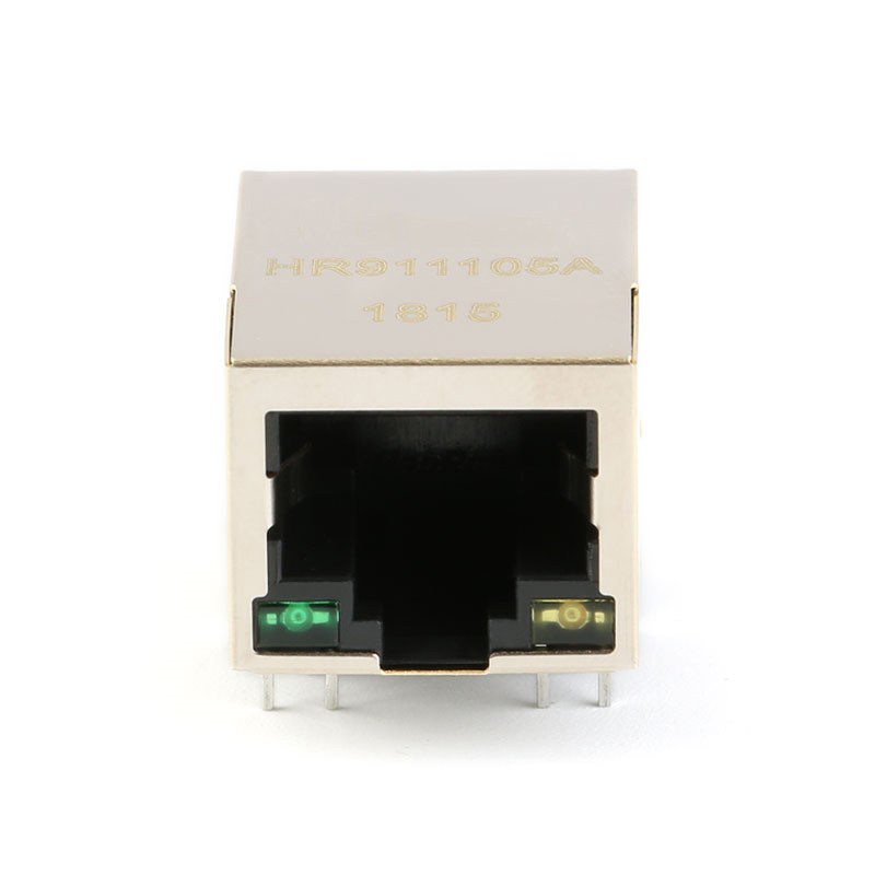 HR911105A RJ45 socket-with LED lights, network isolation transformer, filter