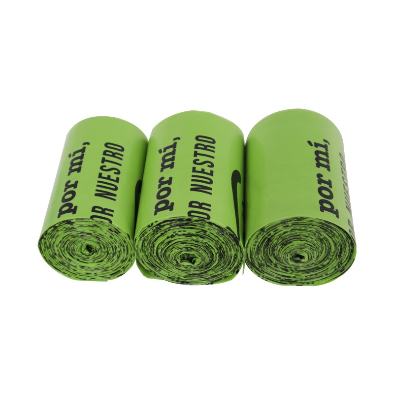 Wholesale compostable custom corn starch garbage bags with logo biodegradable plastic bin bag