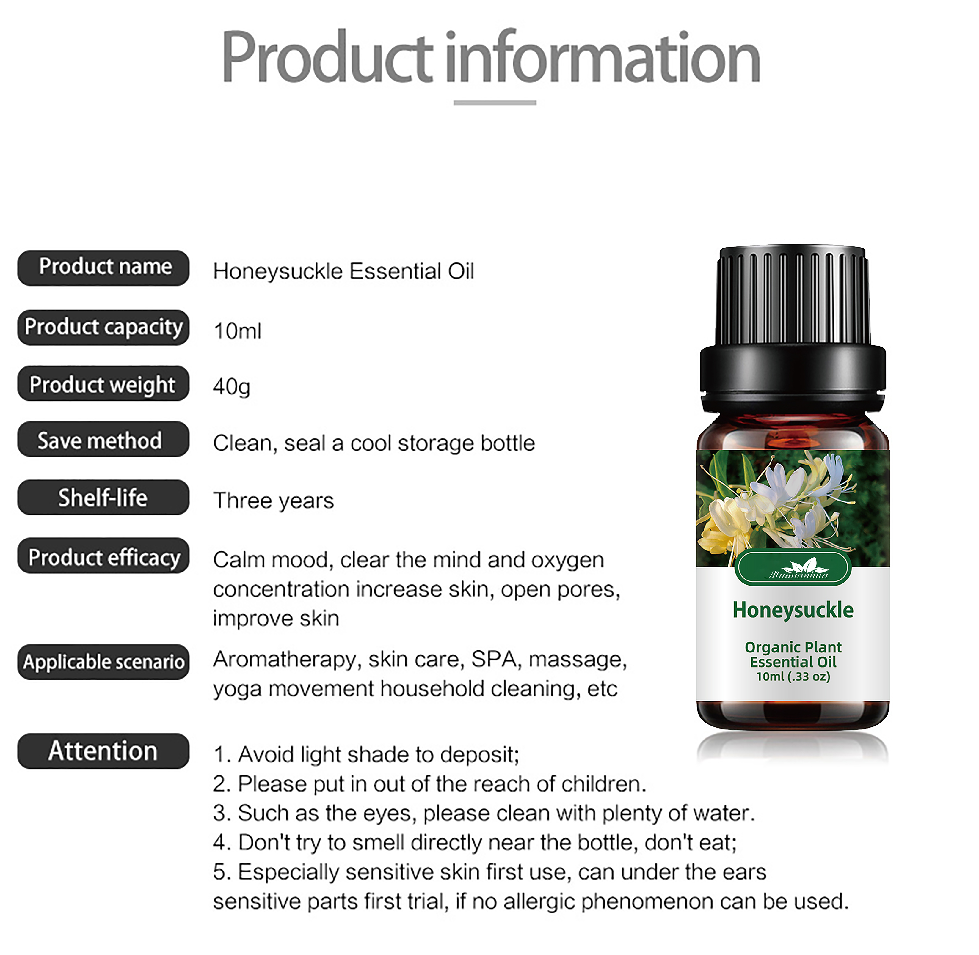 100% pure natural bulk wholesale honeysuckle insect essential oil natural fennel sweet custom essential oil diffuser bluetooth