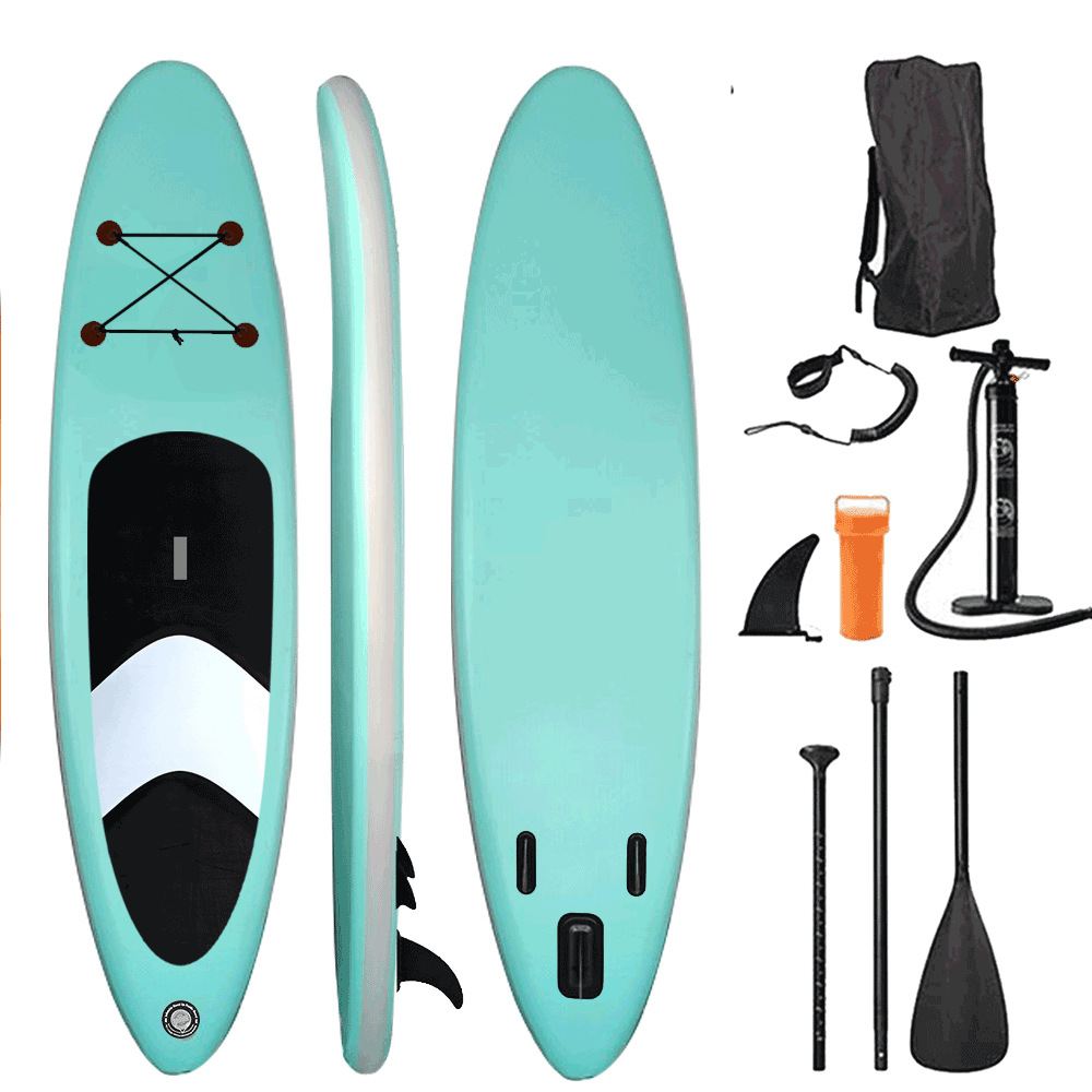 wholesale OEM design soft top pvc air inflatable stand up sup paddle surf board with fins and accessories