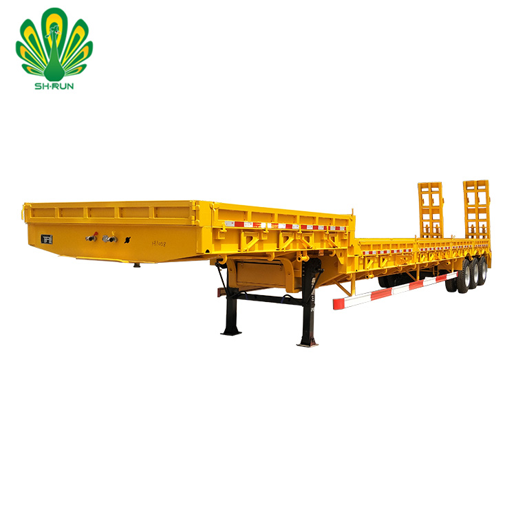 Heavy Transport Low Bed Semi Trailer Truck Low Bed Semi Trailer Factory
