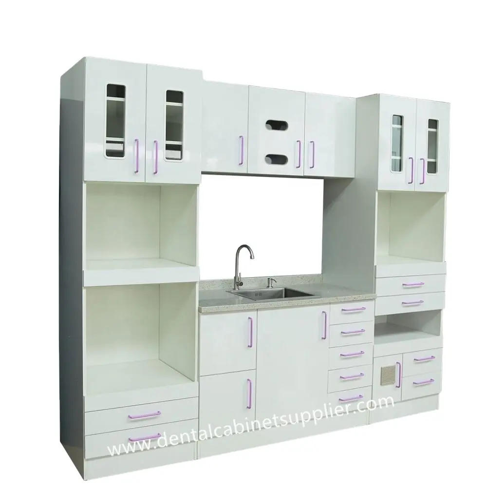 Wellwillgroup Wooden Dental Laboratory Furniture Dental Cabinet