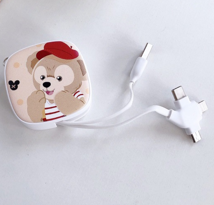 Выдвижной usb-кабель 3 в 1 длиной 1,2 м для зарядки мобильного телефона