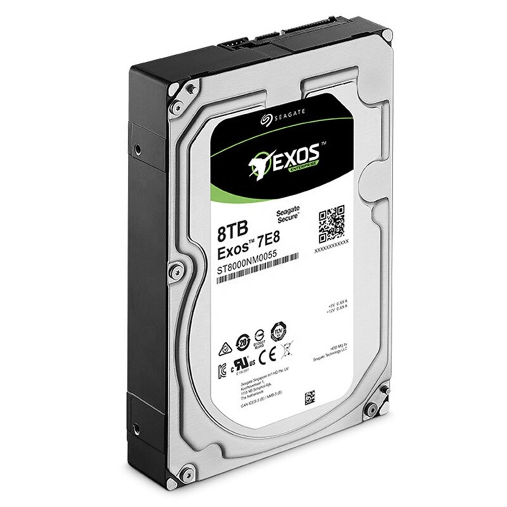 ST8000NM0055 Оригинал Новое оптовое Seagate 8 ТБ HDD Exos 7E8 7200 об/мин 256e SATA 6 ГБ/сек. кэш 3,5-дюйма, предприятие с HDD для сервера/ПК
