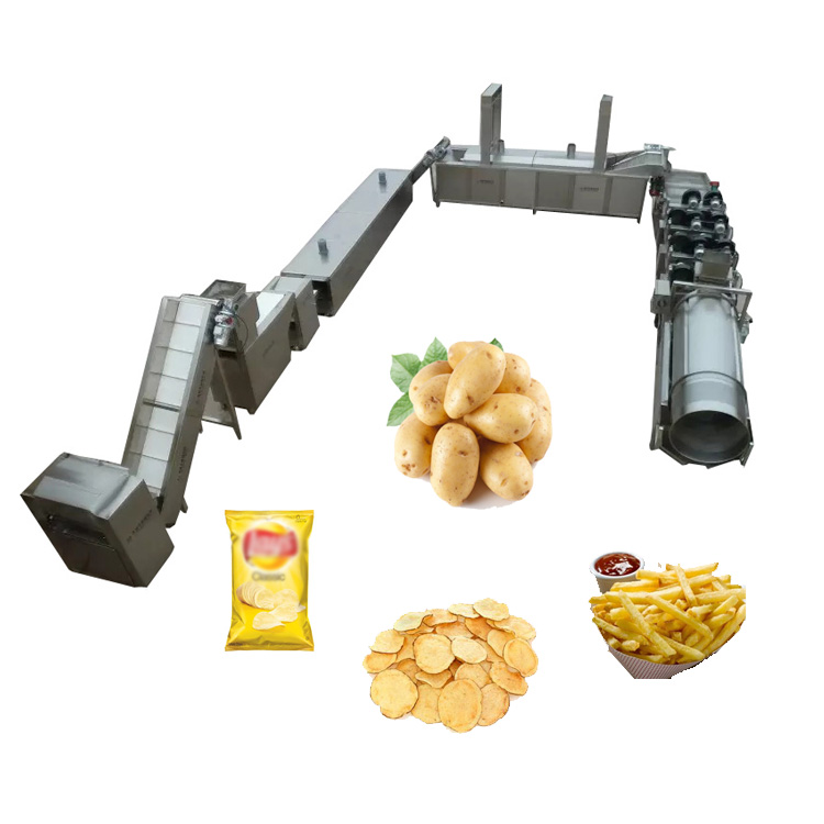 Full Production Line Of French Fries Potato chips