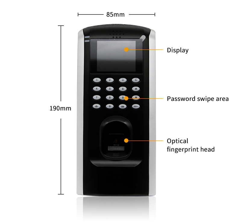 H-7F High Security Fingerprint Time Attendance Machine For Enterprise