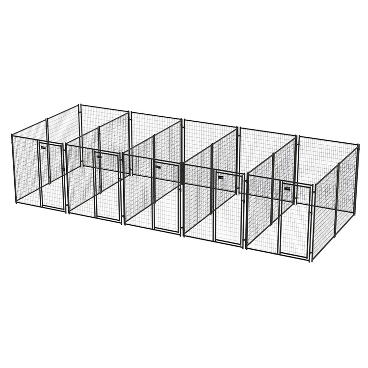 Factory trade assurance classic lowes 10x10x6 foot dog run kennel design / cheap large outdoor galvanized dogs houses for sale