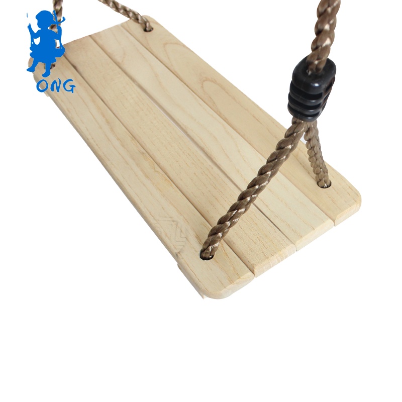 Custom exquisite quality swing wooden seat swing children's swing products