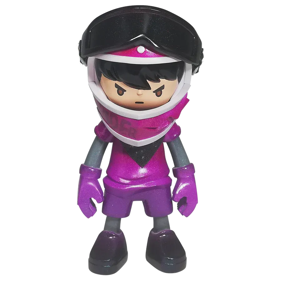 OEM Custom Made PVC Mini Figure Unisex Sports Action Doll with Helmet Artist's Collection of Small Vinyl Racer Figurine