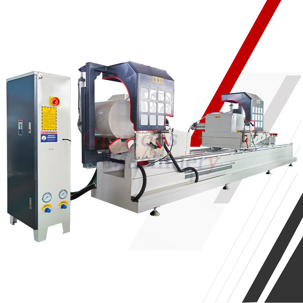 New Double Head Cutting Machine for Aluminum PVC & UPVC for Manufacturing Plants with PLC Core Components