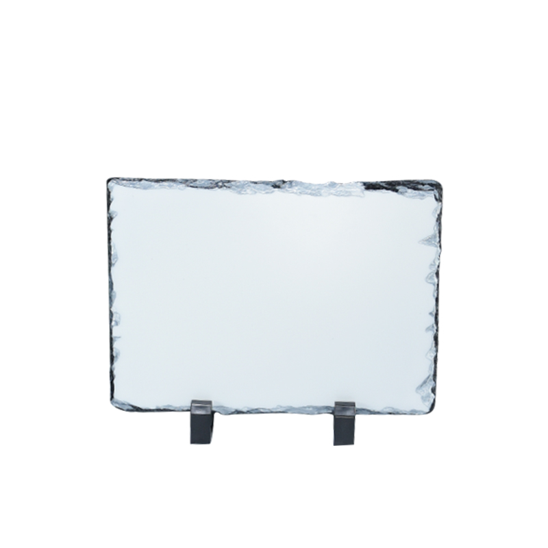 Hot-selling 15*20cm sublimation blanks stone marble matte photo frame slate for picture printing and home decoration