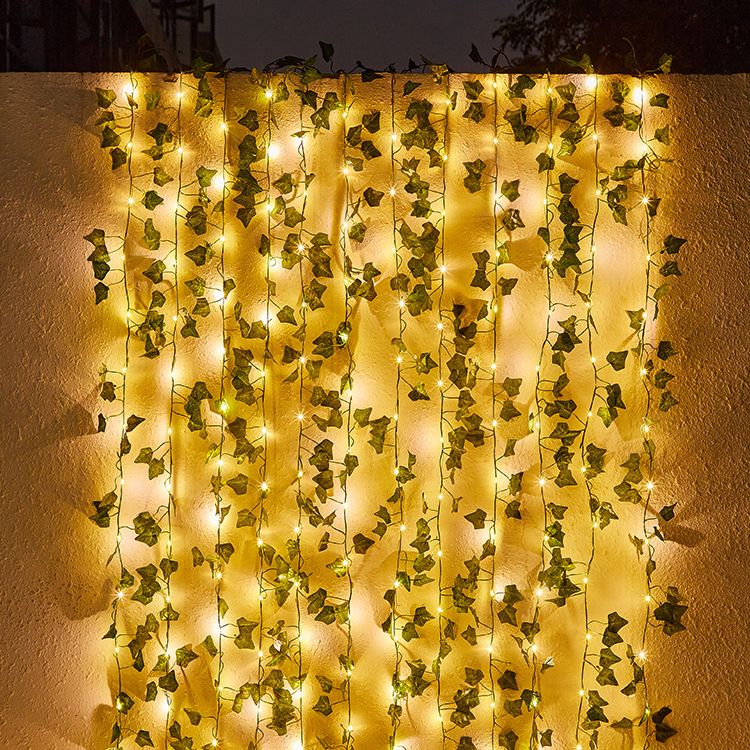 Plant rattan solar string lights10m 100LED /5M 50 LED Waterproof Outdoor Garland Solar Lamp Christmas for Garden Decoration