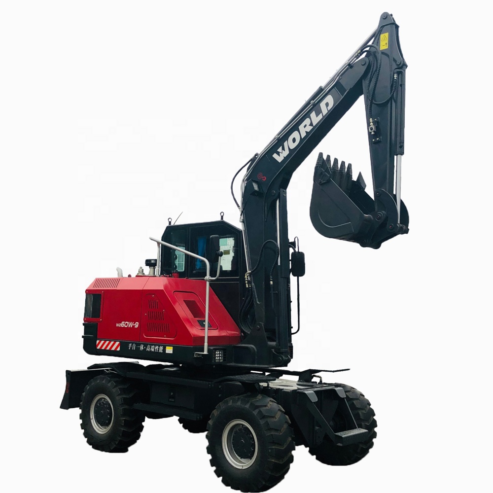 Lichmach по выгодной цене с доставкой, мировым брендом небольшой W260W-9 для земляных работ гидравлический колесный экскаватор 6 тонн с дополнительным Молот кузнеца с Агентства по охране окружающей среды