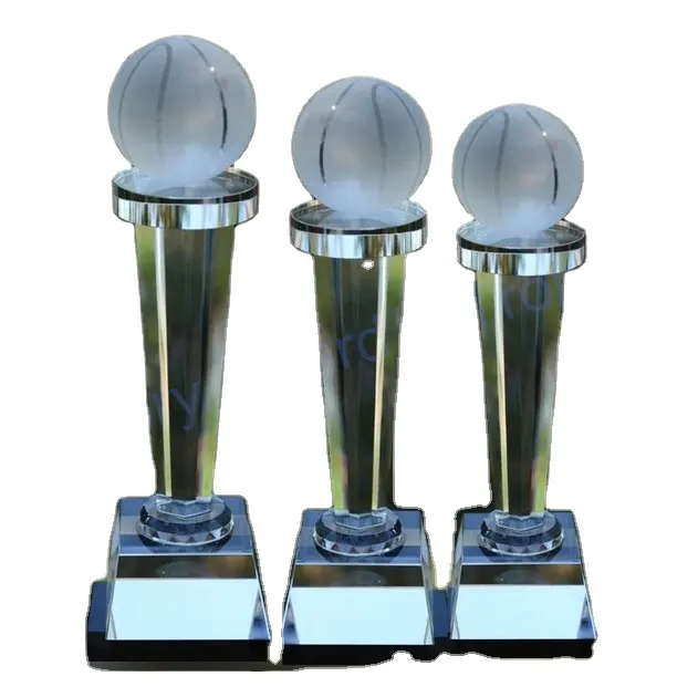 AJ008 Crystal Basketball Football Soccer Tennis Globe Golf Snooker Billiards Pingpong Sport Trophy For Souvenir