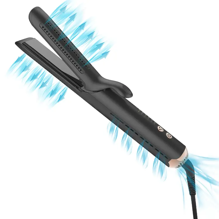 Airflow Hair Straightener Hot Sale New Arrival Corrale Patent 360 Airflow Air Cooling Vents Ceramic Flat Iron 2 In 1 Hair Straightener And Curler Styler