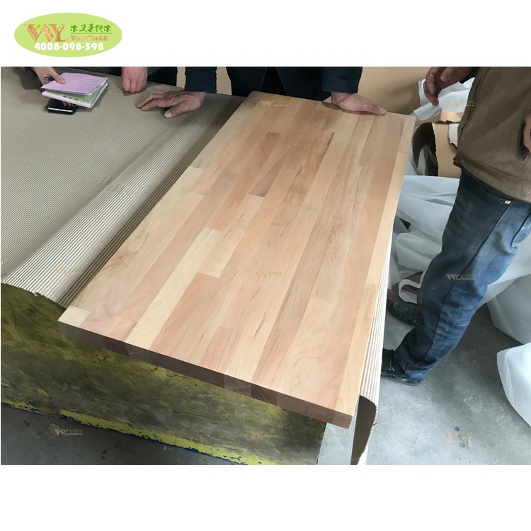 Hard Maple Fjl Board Dining Countertop / Factory Custom Maple Wooden Coffee Table Top