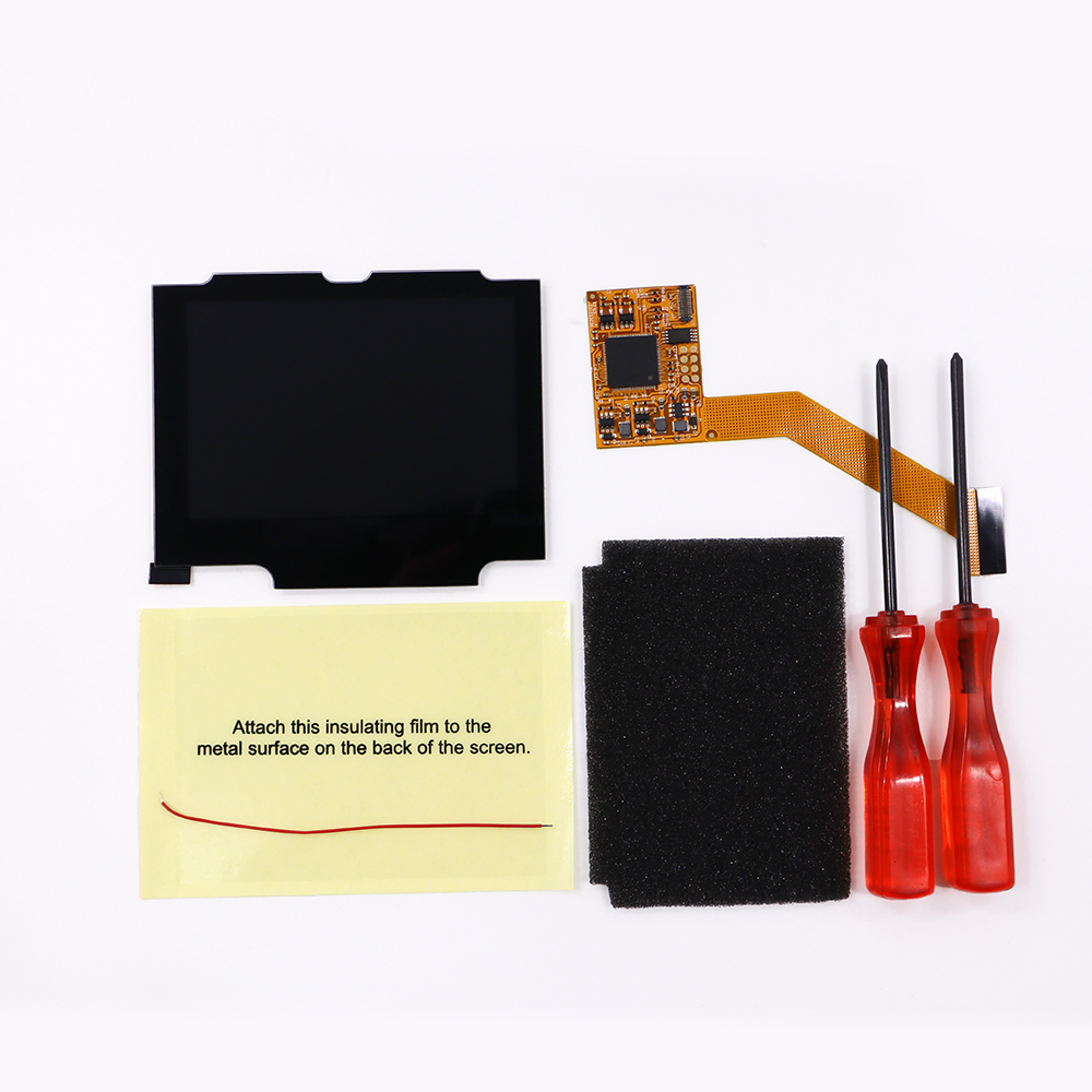 Хит продаж, ЖК-дисплей IPS с предварительно отрезанным корпусом для Gameboy GBA SP IPS LCD V2, экран подсветки с корпусом для консоли Nintendo