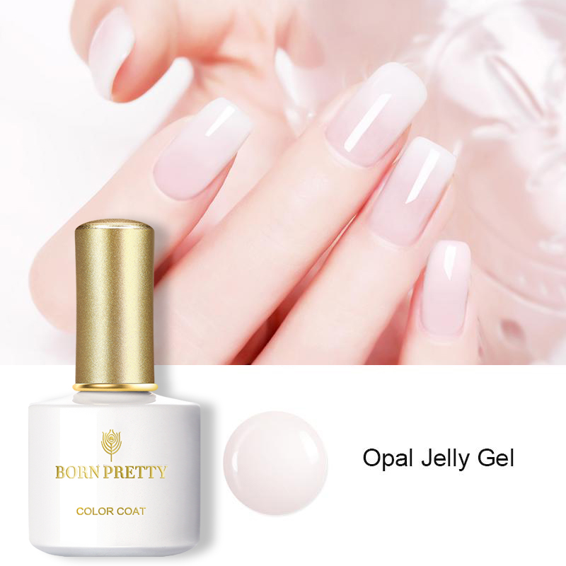 BORN PRETTY Hot Sale 10ml White Opal Jelly Gel Soak Off UV Gel Nail Polish
