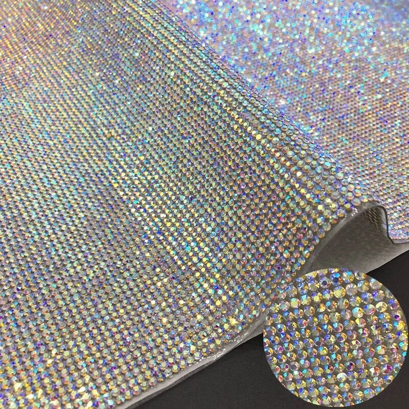 Yantuo crystal crystal ab double self adhesive rhinestones sheets for walls