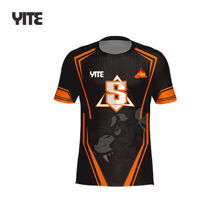 2021 latest fashion team free design custom esports gaming jersey gaming cheap sportswear