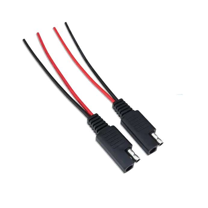 Автомобильный Удлинительный кабель SAE Power для самостоятельной сборки, 18AWG 15 см, солнечная батарея, штекер, гнездо, провод SAE, соединительный кабель