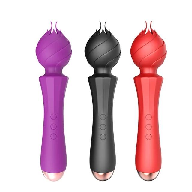 Rose Vibrator Cordless Powerful Handheld Erotic Strong Power Waterproof IPX7 20 Vibrations AV Vibrating Massager