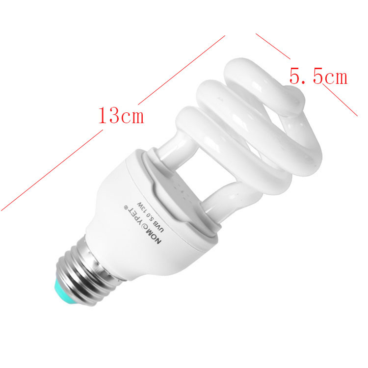 220V Low Power UV Compact Sunlamp 5.0 10.0 13W 26W Fluorescent UV Pet Reptile Bulb