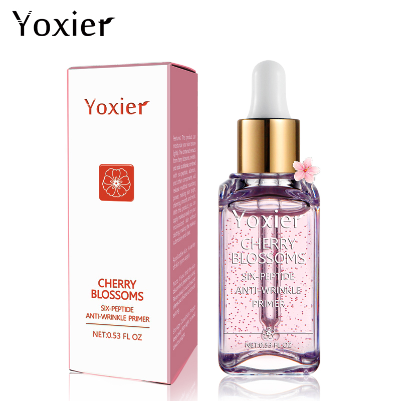 Основа для макияжа Yoxier, блестящий Праймер, праймер для вишни, макияж, праймер для жирной кожи
