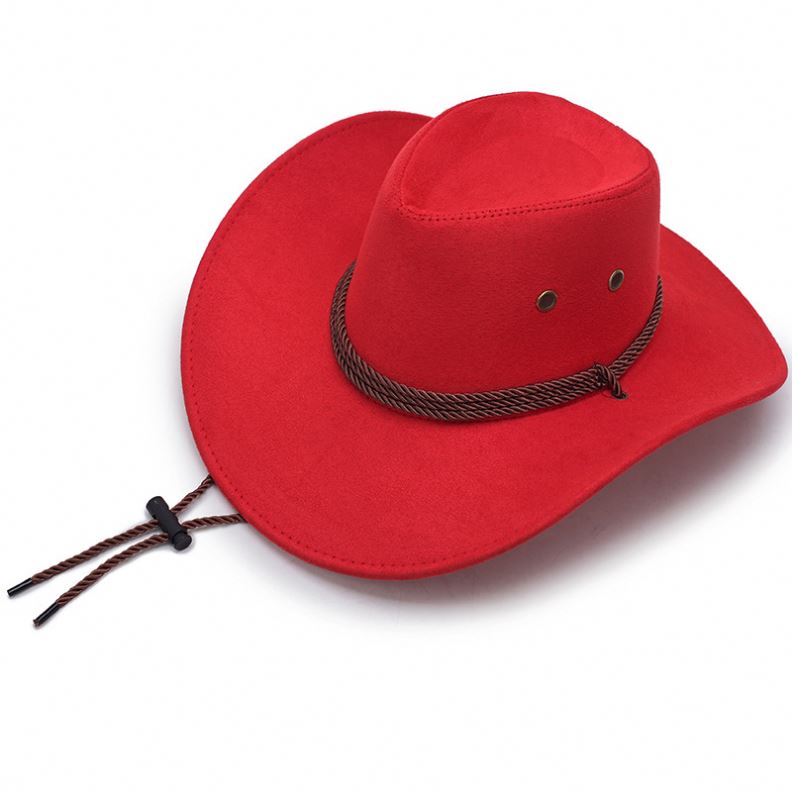 retro unisex Cowboy Hat women Mens Wide Brim Hat Western Hat