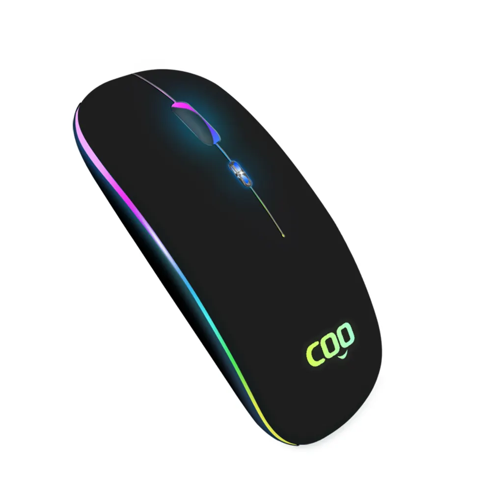 COO 2.4GHZ 1600DPI Adjustable Laptop Rechargeable Wireless Mouse With Bt