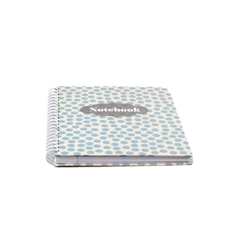 Factory stock notebooks Spiral Binding Bound Custom Cheap Price Designs Notebook Gift Cover White