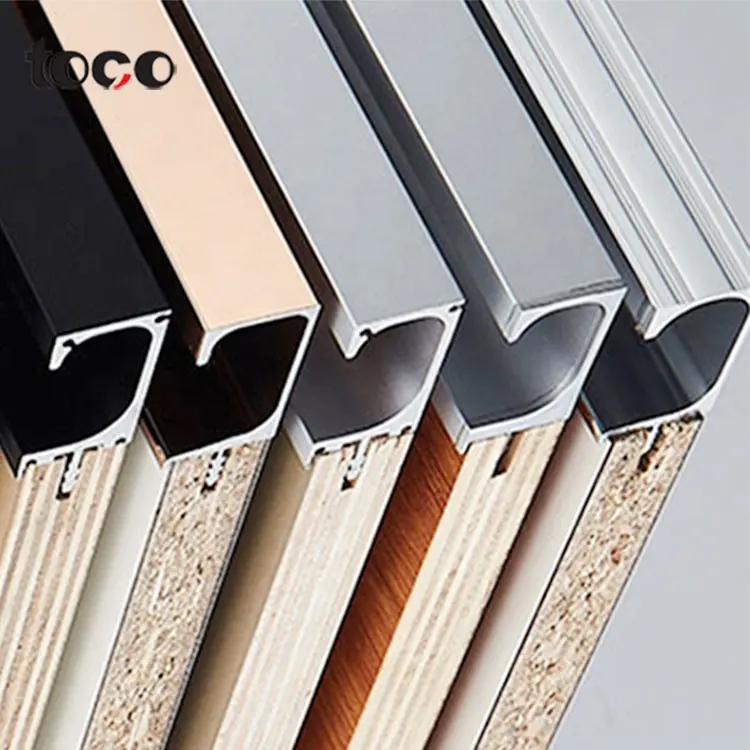 Toco Pull G Aluminum Materials Profile Kitchen Cupboard Cabinet Hidden Shape Edge Handles
