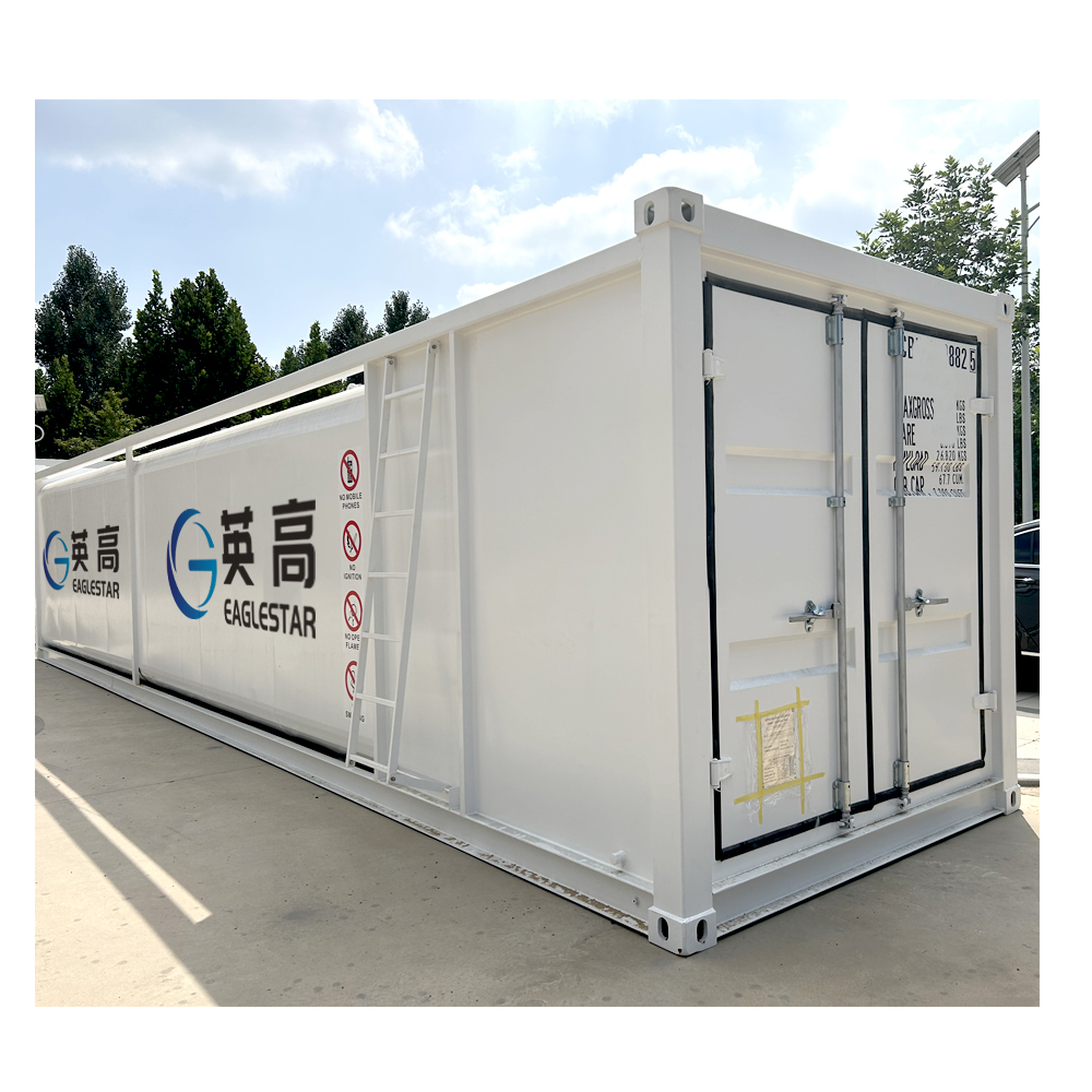 Micro Mobile Container Portable Fuel Station Dispenser Built In Tank