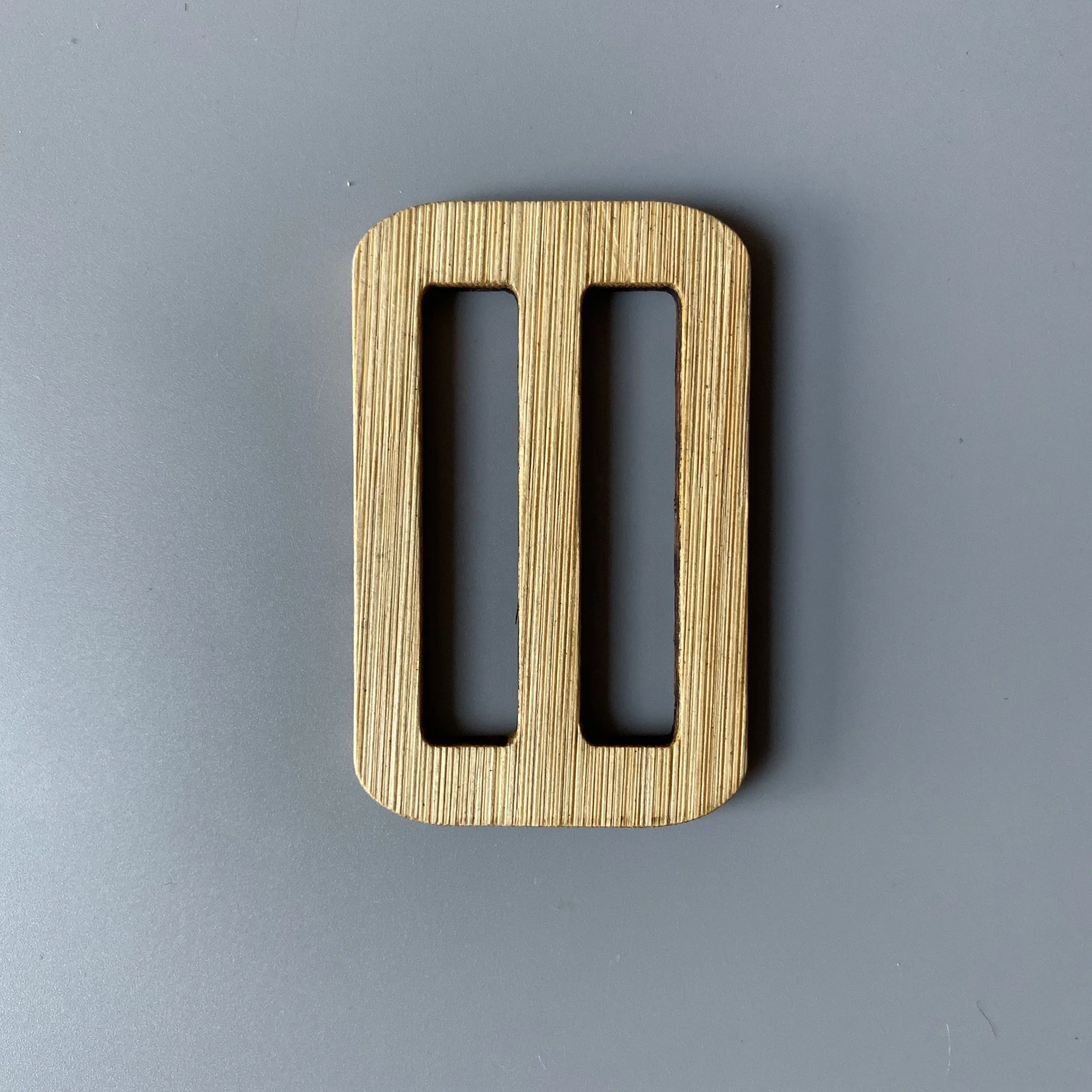 6cm rectangle wooden buckle in recycle style