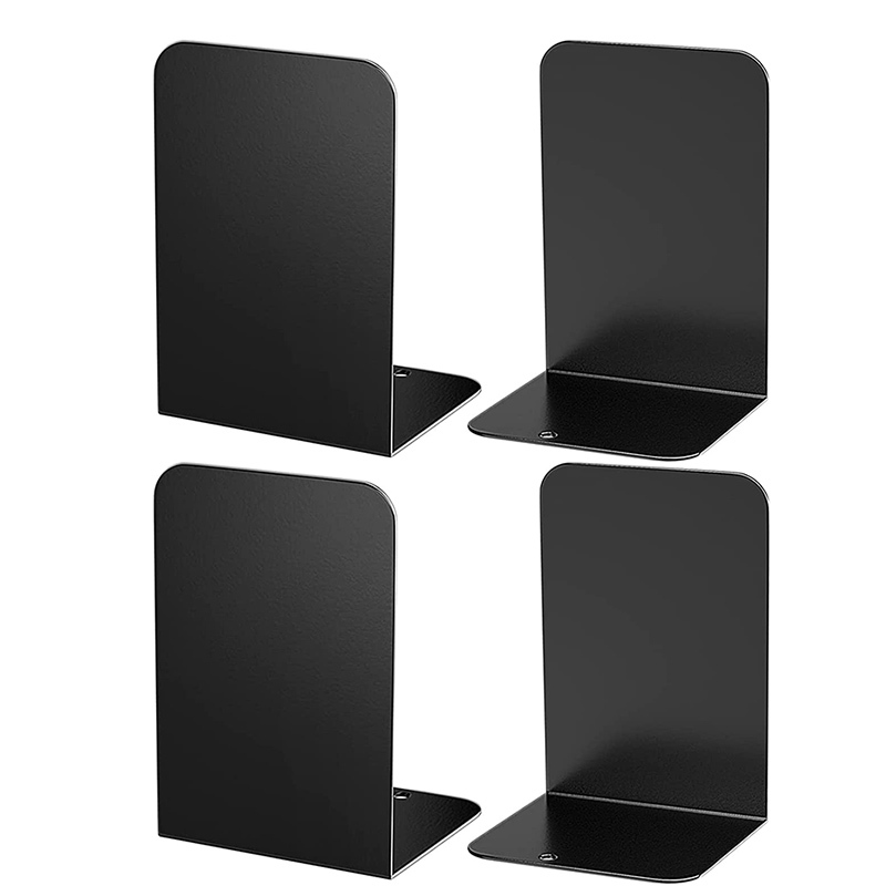 Wholesale Portable L Shape Metal Shelve Book Holder Stand Iron Metal Adjustable Bookends