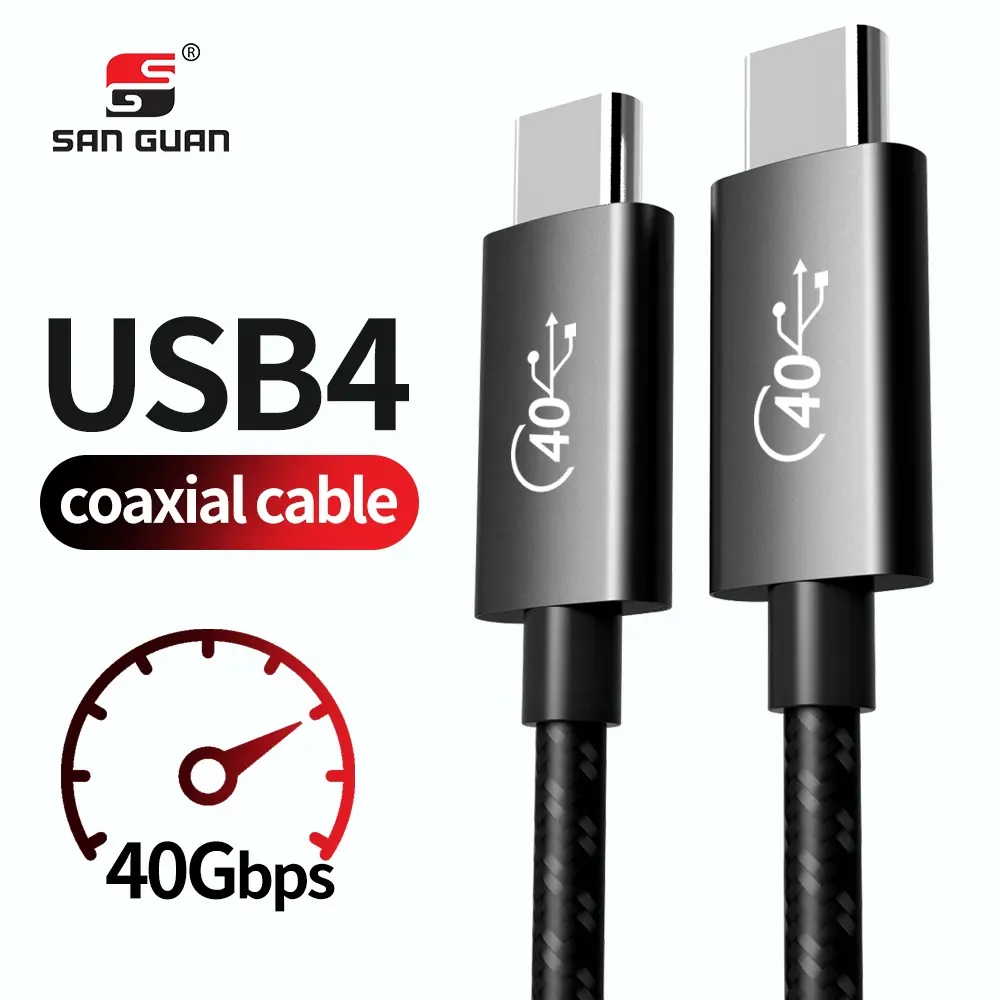 Charging Cable USB-IF USB4 C Type Cable Compatible Thunderbolt 3 To Thunderbolt3 8K Video 40Gbps 5A 100W PD Fast Charging Kabel USBC Quality
