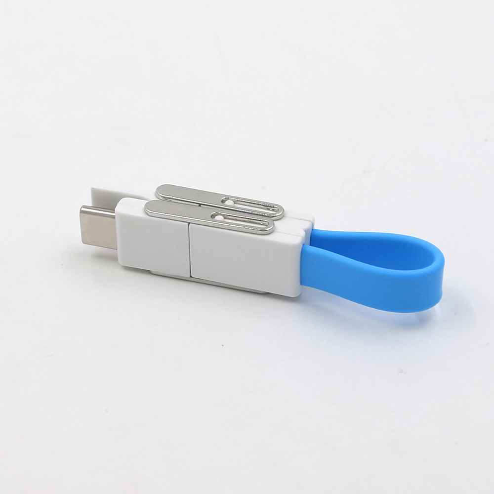 4 в 1 кабель для зарядки брелок кабель для быстрой зарядки USB для нескольких кабель для передачи данных для IPhone, Android Тип C телефон оптовая продажа OEM логотипой