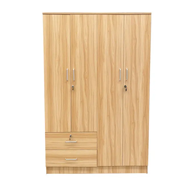 Simple Wardrobe Modern Storage Overall Panel Wardrobe 2 3 4 Door Bedroom Economical Assembly Wardrobe Customization