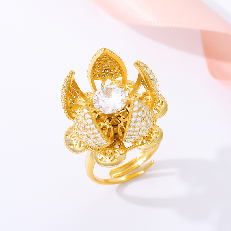 Полые Открытые и закрытые кольца для женщин 2020 Bijoux Femme цветущее цветочное кольцо ювелирные изделия оптом кольца для девочек