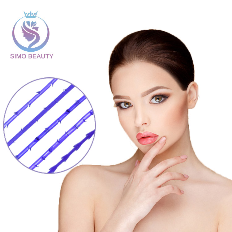 CE Pdo thread lift korea 3d cog barb thread face lift with blunt cannula