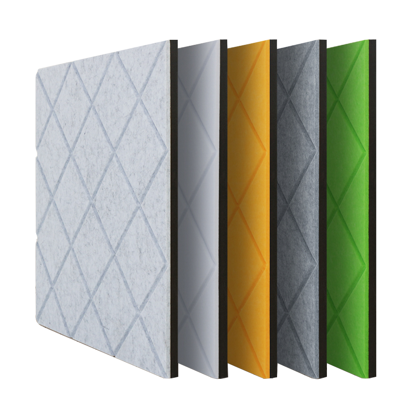 PET Acoustic Wall Panels Decorative Sound-Absorbing Board Polyester Fiber Felt 9mm/12mm Thickness Includes Installation
