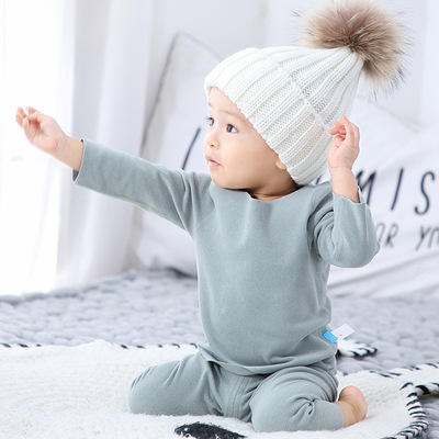 Baby clothes newborn clothes one-piece autumn and winter clothes men and women baby velvet warm pajamas INS crawling suit