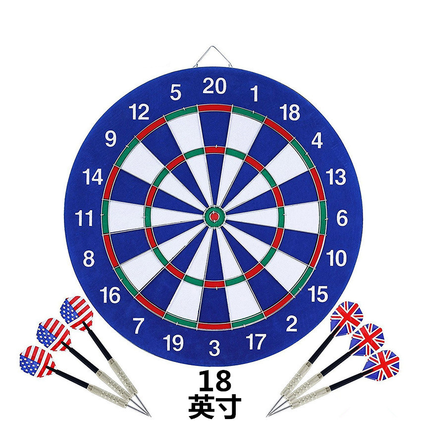 Цифровая печать на голубом и белом фоне, 18 дюймов, набор Dartboard толщиной 2,0 мм, доступен Пользовательский логотип