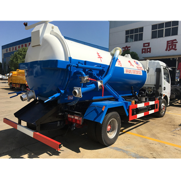 New model vacuum truck 10000 liters vacuum sewage sucking tank truck for sale