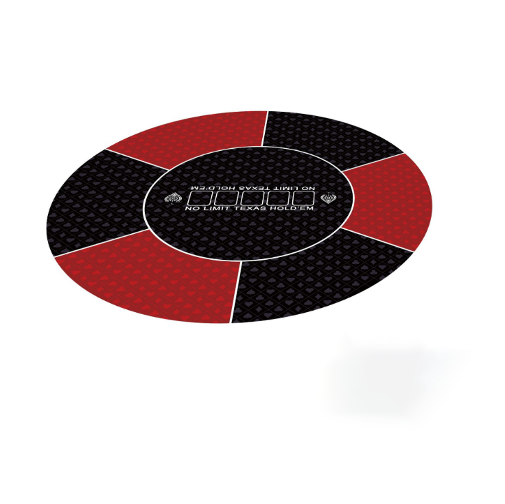 Cheap Wholesale Entertainment Portable Poker Mat Layout Poker Suede Rubber Poker Mat