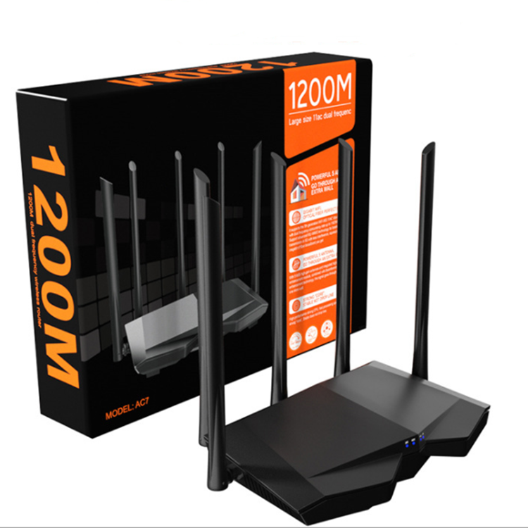 Маршрутизатор tenda AC7 AC1200 двухдиапазонный, Wi-Fi роутер с 5 антеннами и высоким коэффициентом усиления, глобальная версия